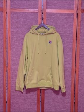 Fila Men's Tennis Yellow Pullover Hoodie